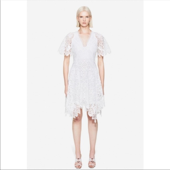 Jonathan Simkhai Amelia Guipure White Lace Dress - Picture 1 of 7